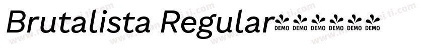 Brutalista Regular字体转换